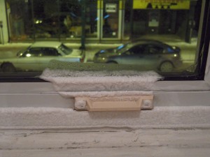Du givre dans le salon! Du givre dans le salon!